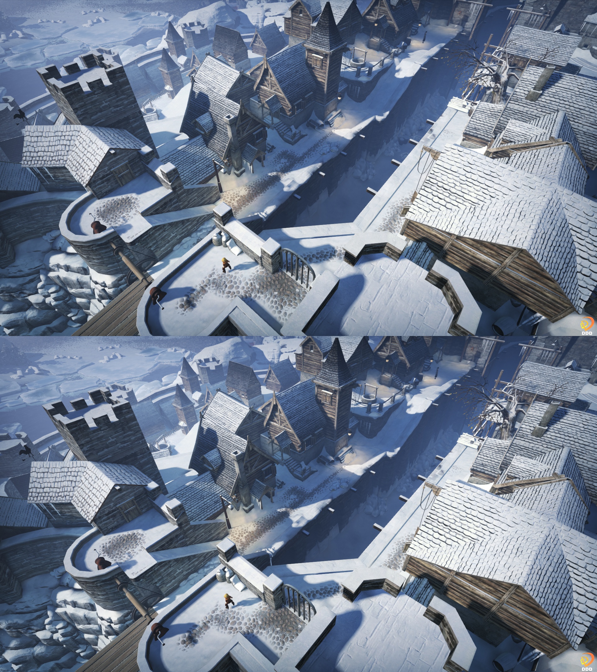 Brothers - A Tale of Two Sons 3D - Frozen Village by rocketman5004