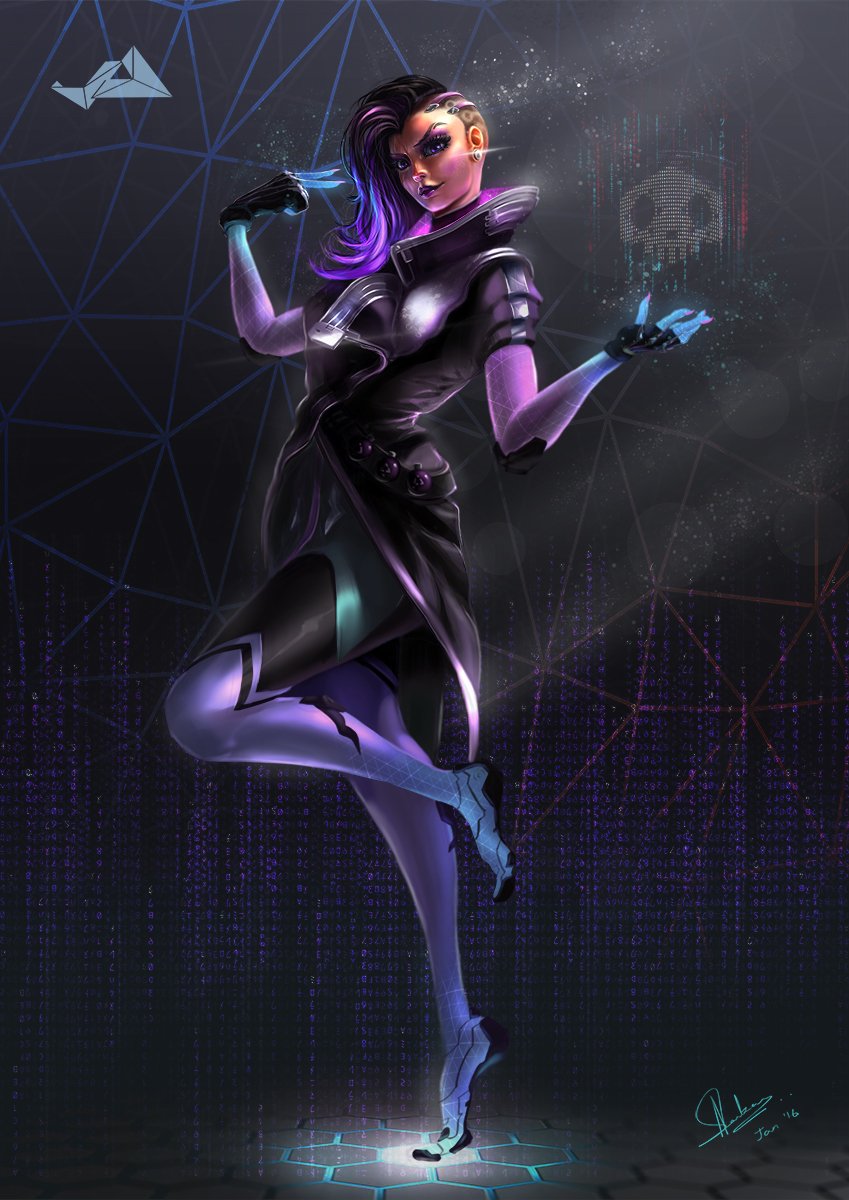 Download Sombra (Overwatch) Video Game Overwatch Art