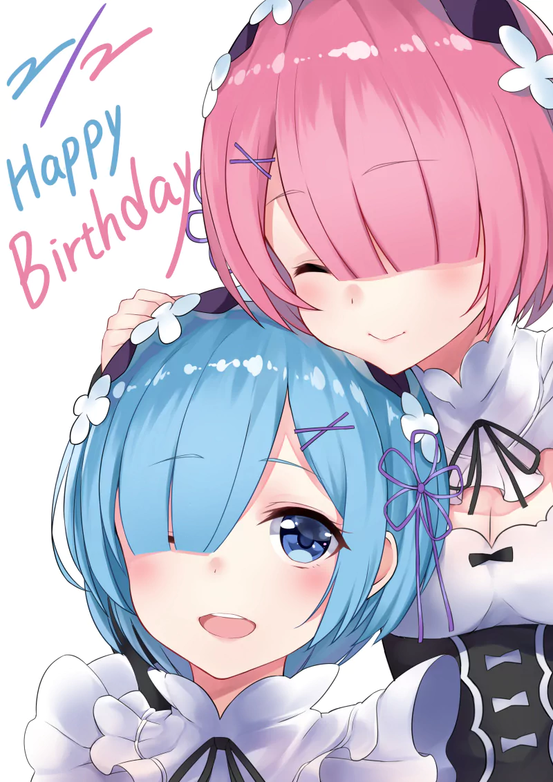 Ram (Re:ZERO) Rem (Re:ZERO) Anime Re:Zero - Starting Life in Another World Image