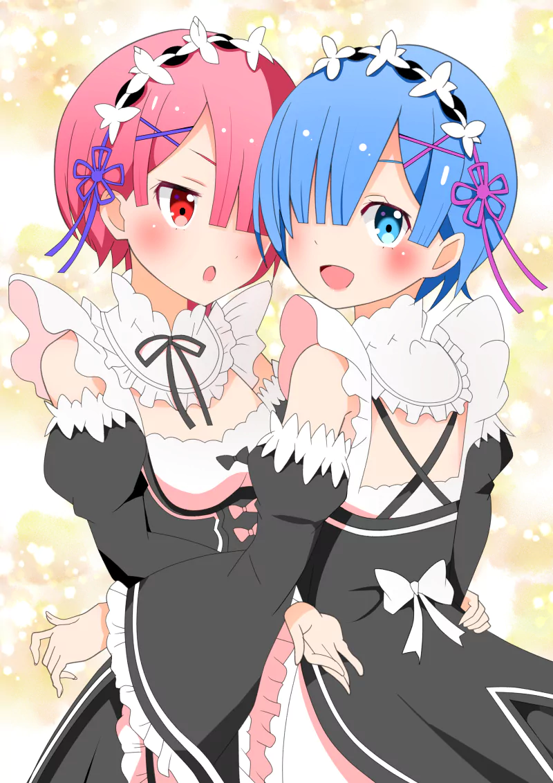 Ram (Re:ZERO) Rem (Re:ZERO) Anime Re:Zero - Starting Life in Another World Image