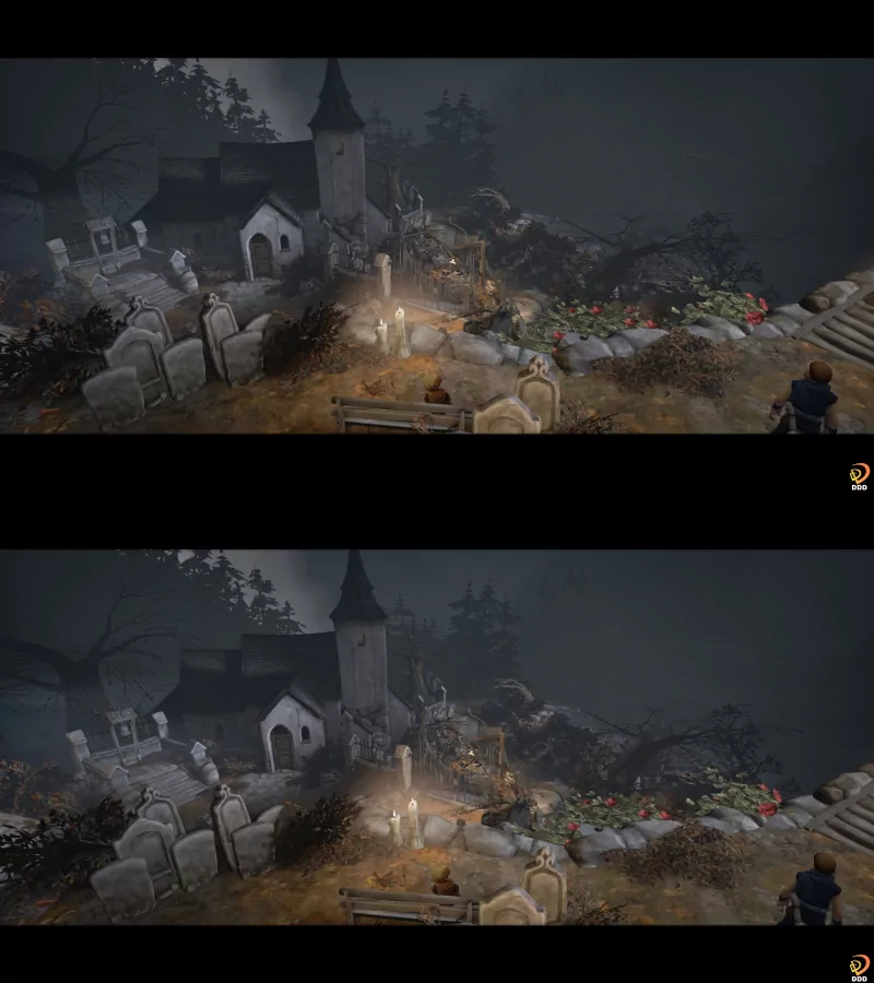  Brothers - A Tale of Two Sons 3D Graveyard