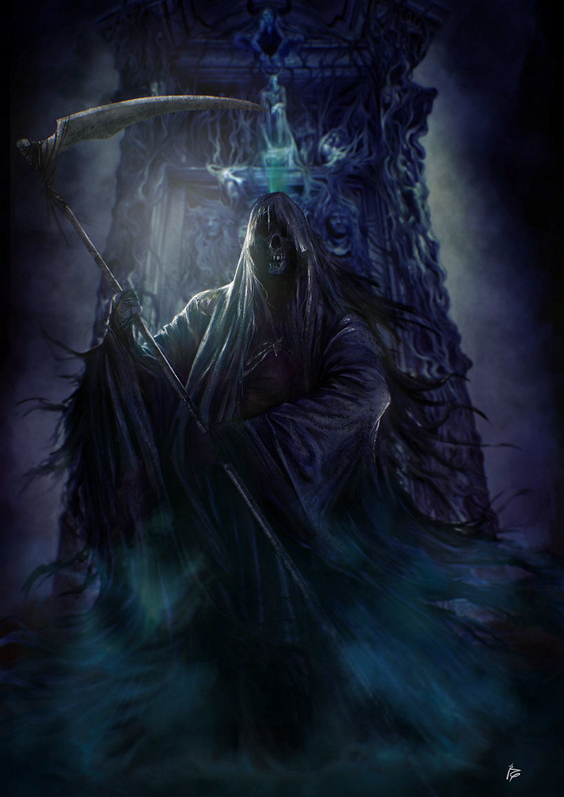 Grim Reaper Art by Raquel Cornejo