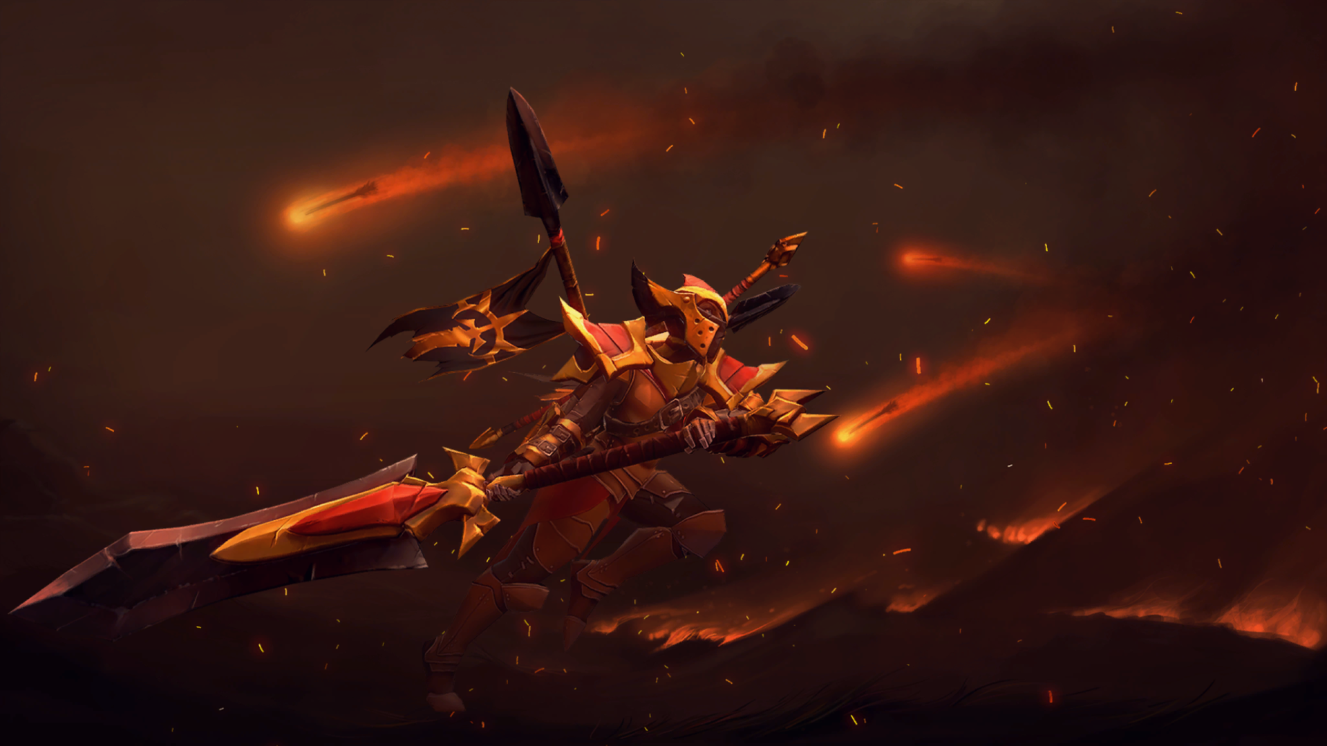 Download Helmet Spear Armor Weapon Legion Commander (DotA 2) Video Game DotA 2 Art
