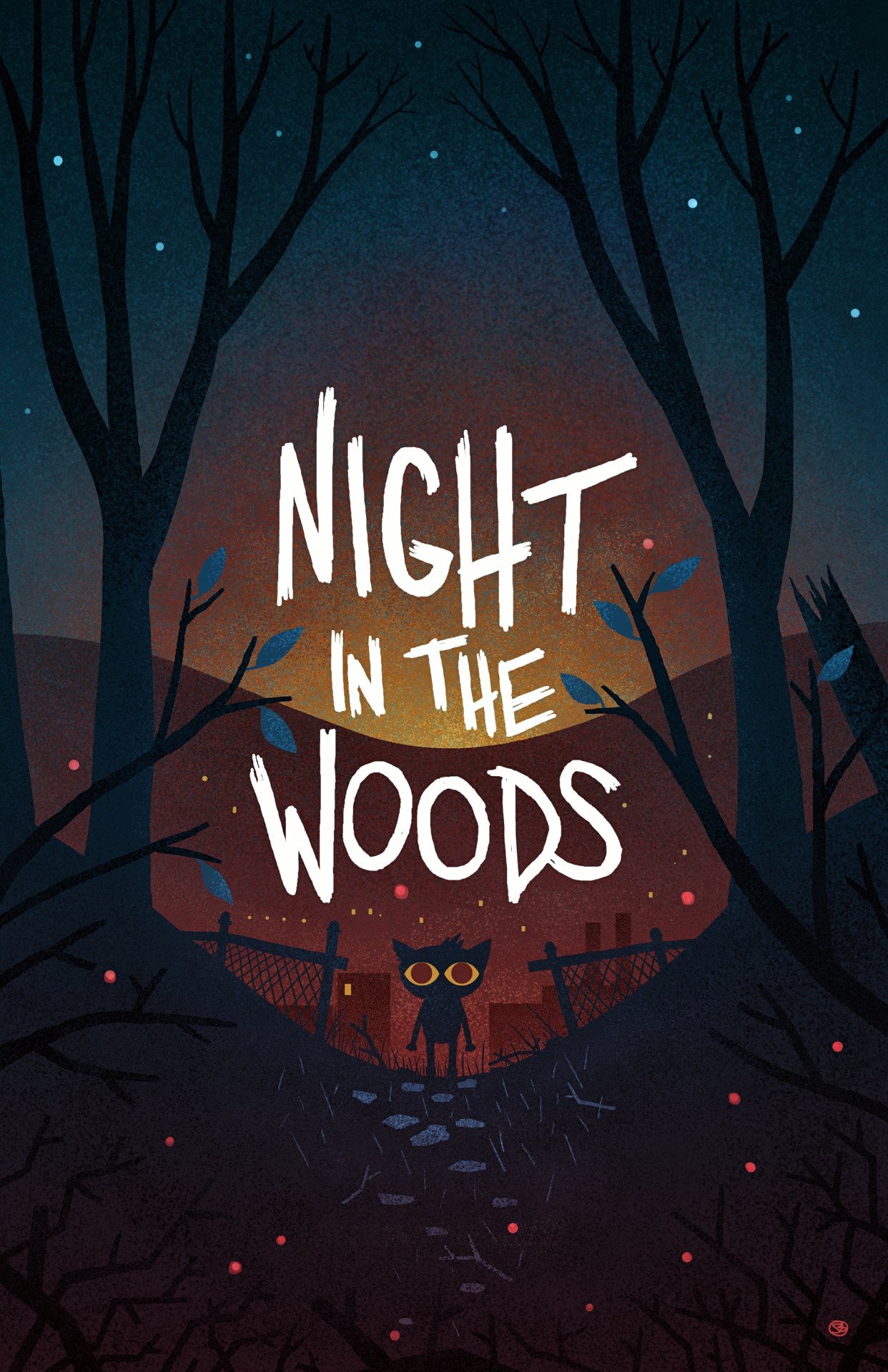 Download Video Game Night In The Woods Forest Illustration Artistic Art