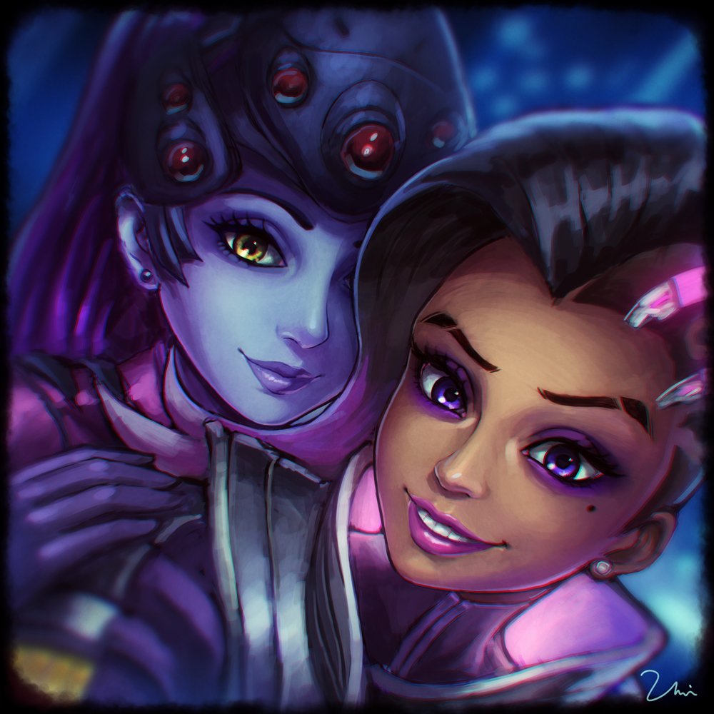 Download Sombra (Overwatch) Widowmaker (Overwatch) Video Game Overwatch Art