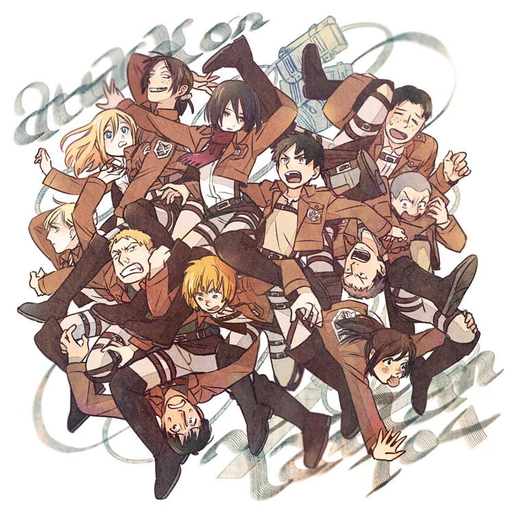 Ymir (Attack on Titan) Sasha Blouse Reiner Braun Mikasa Ackerman Marco Bott Jean Kirstein Eren Yeager Connie Springer Historia Reiss Bertholdt Hoover Armin Arlert Annie Leonhart Anime Attack on Titan Image