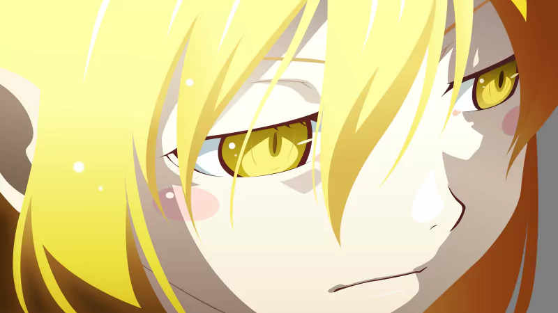 yellow eyes blonde Bakemonogatari Shinobu Oshino Anime Monogatari (Series) Image
