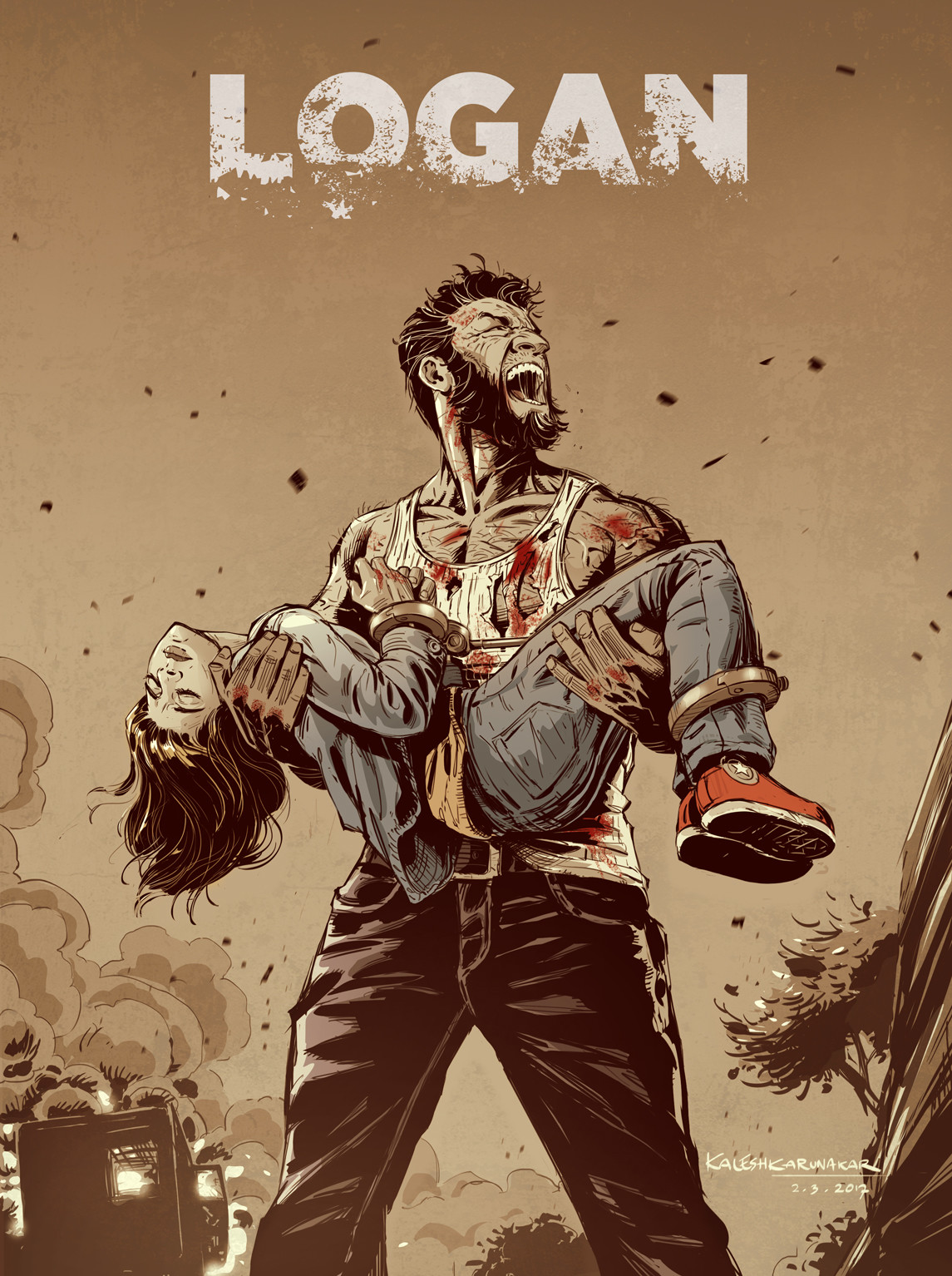 Download Movie Logan Art