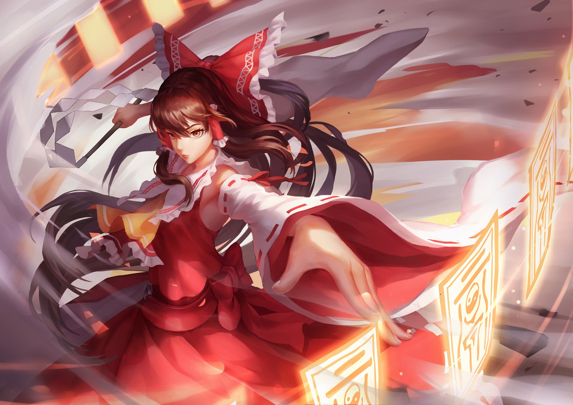 Download Reimu Hakurei Anime Touhou Art