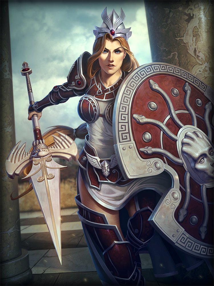 Download Athena (Smite) Video Game Smite Art