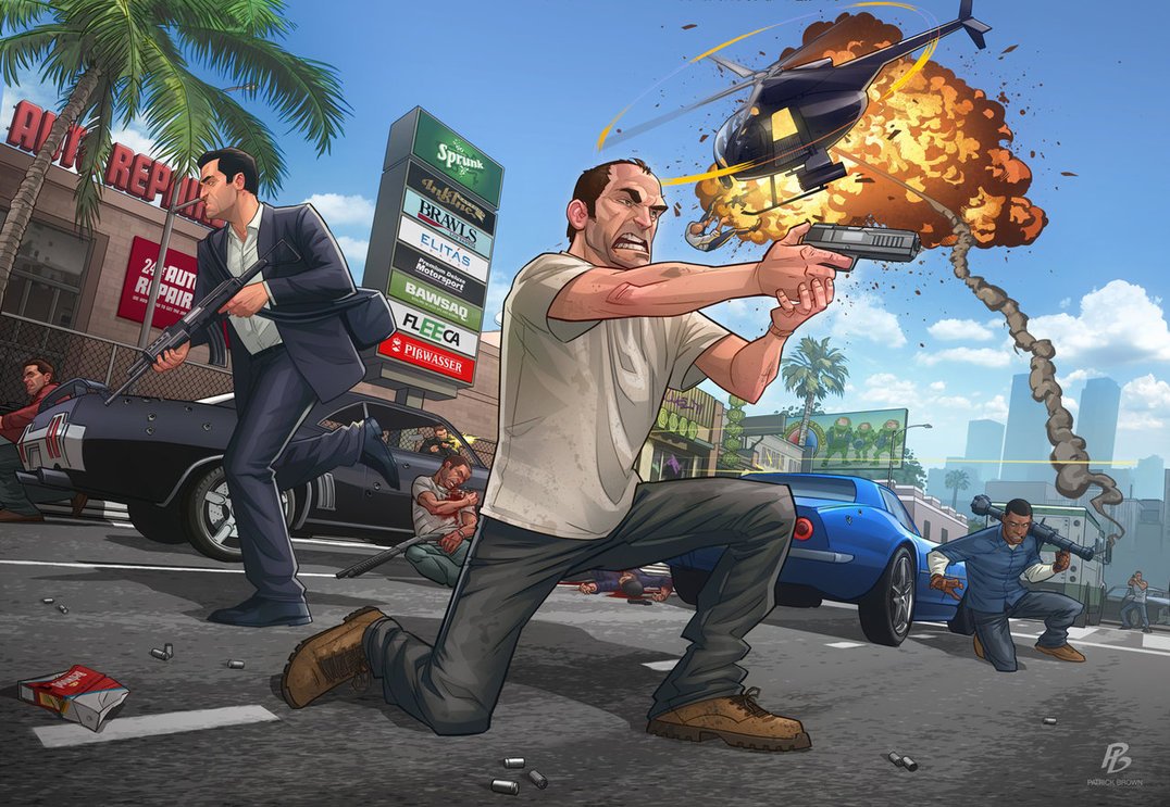 Download Video Game Grand Theft Auto V Art