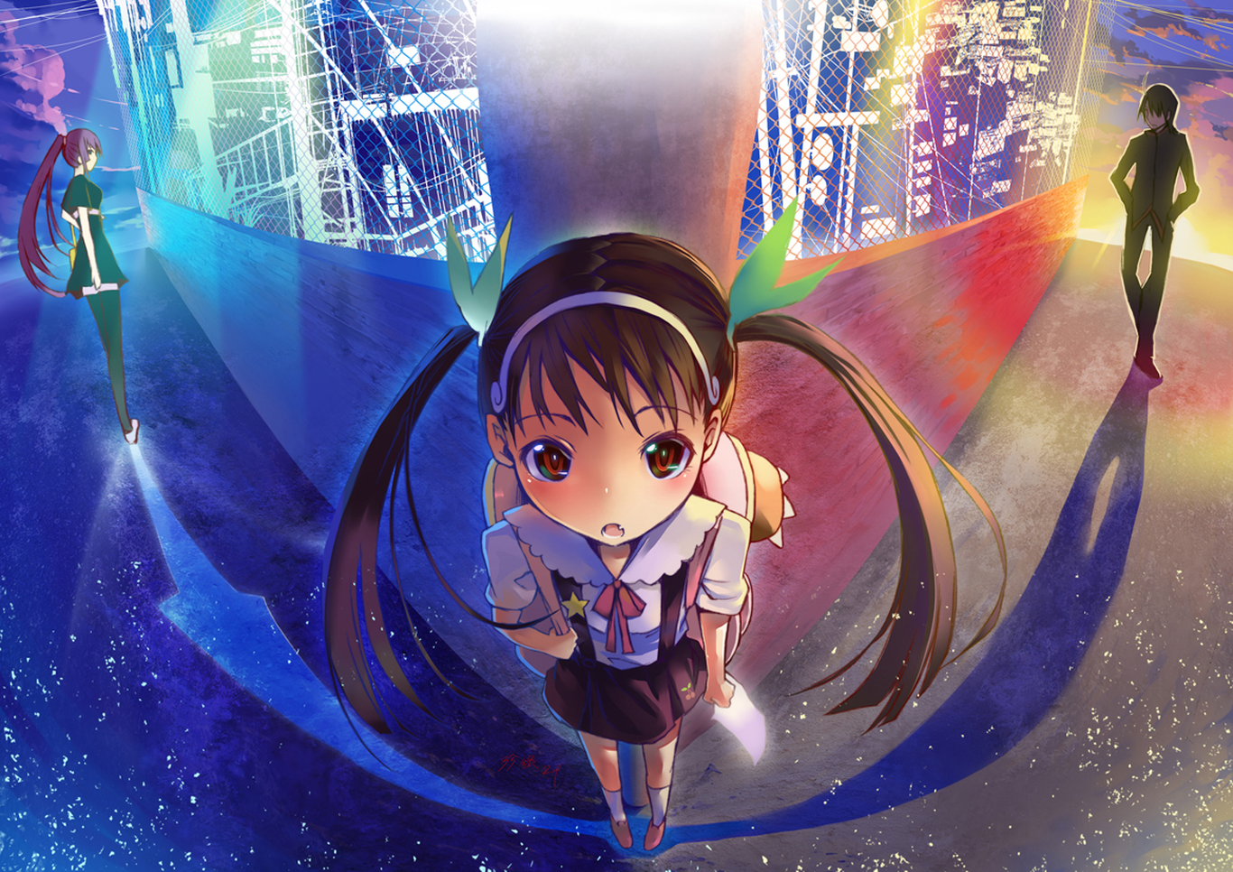 Download Koyomi Araragi Hitagi Senjōgahara Mayoi Hachikuji Anime Monogatari (Series) Art