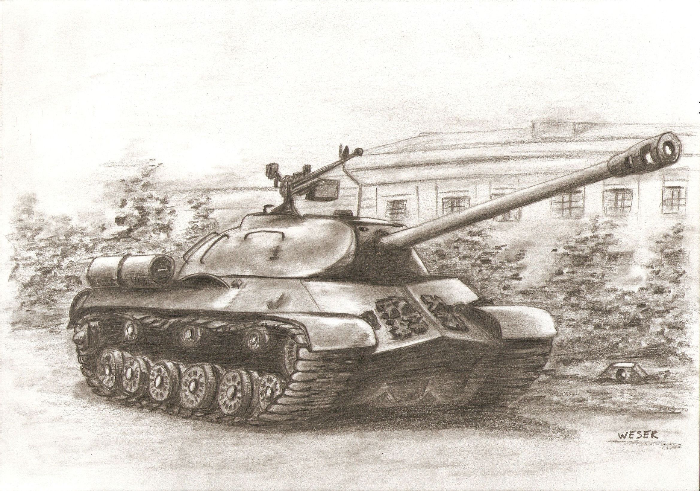 IS-3 sketch by Alexweser