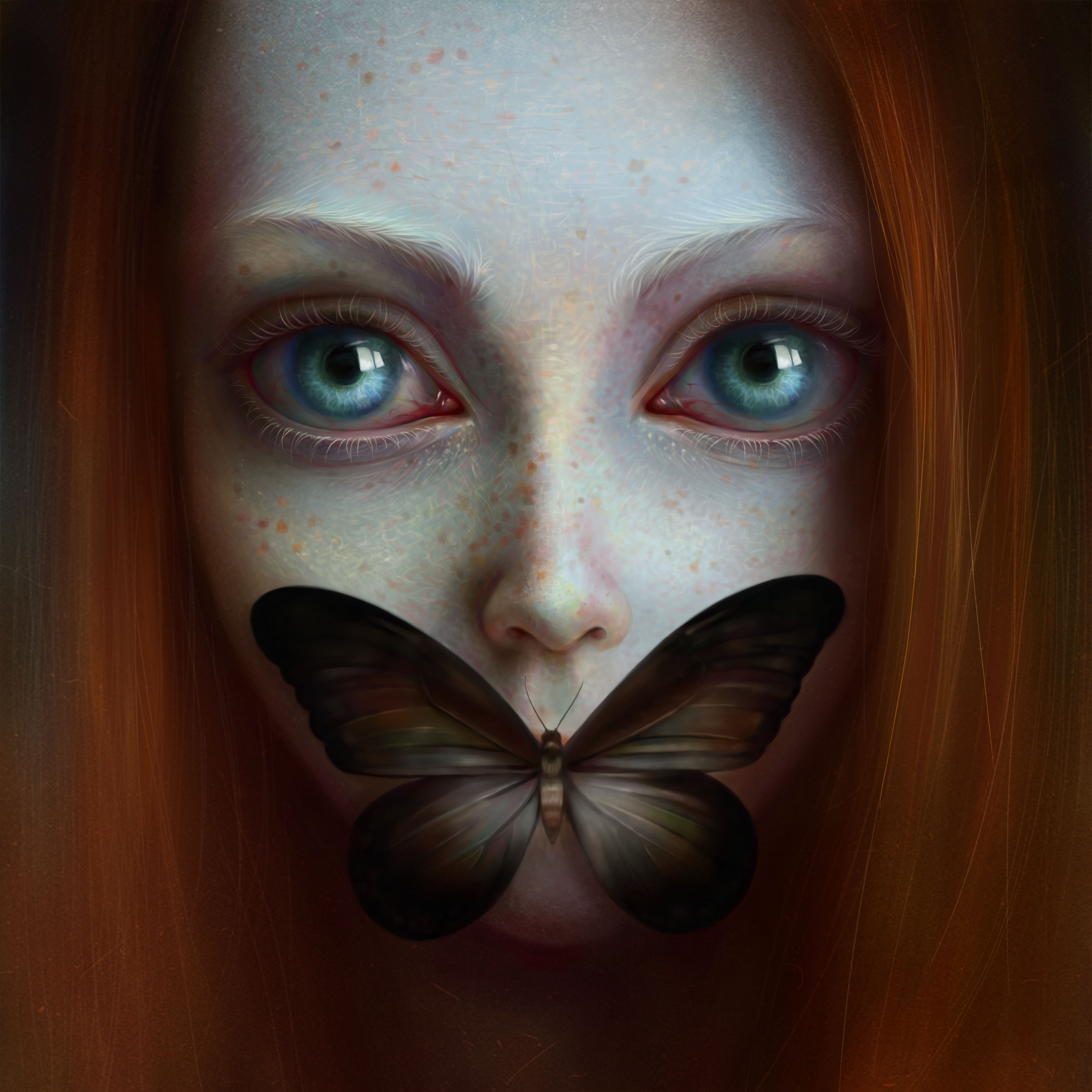 Молчание рисунок. Лицо девушки. Девушка с бабочкой на лице. Девушка с бабочкой на глазу. Девушка с бабочкой на губах.