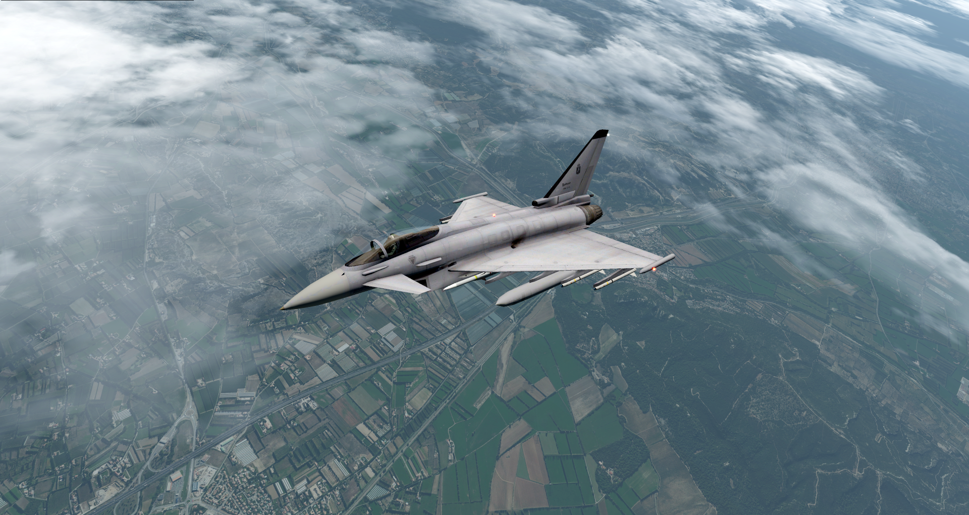 Download Aircraft Jet Fighter Eurofighter Typhoon Video Game X-Plane 11 Art