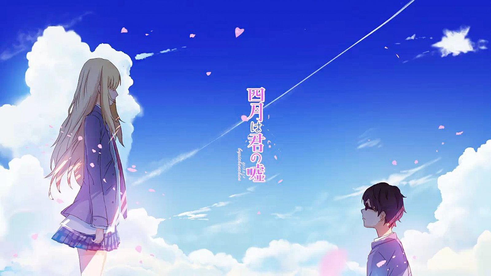 Download Kousei Arima Kaori Miyazono Anime Your Lie In April Art