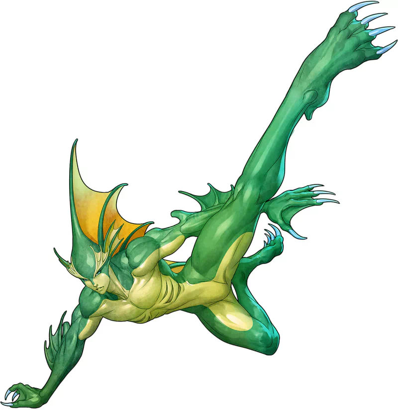 Rikuo (Darkstalkers) video game Darkstalkers Resurrection Image