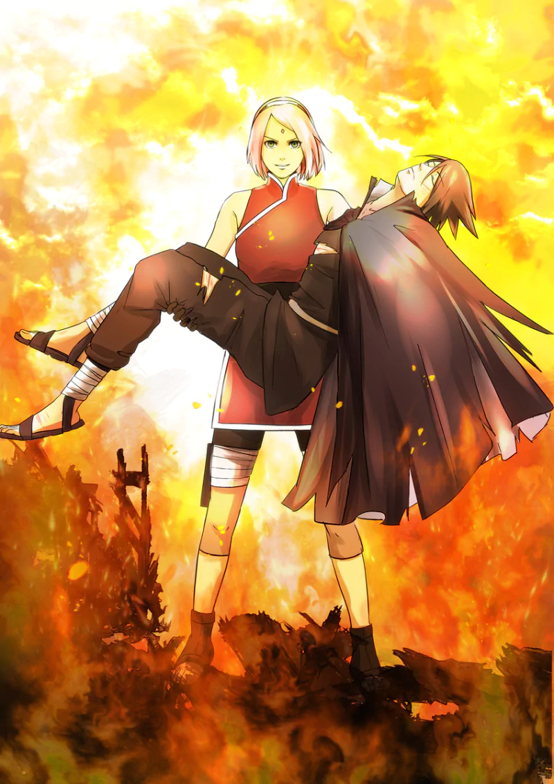 Sasuke Uchiha Sakura Haruno Anime Boruto Image