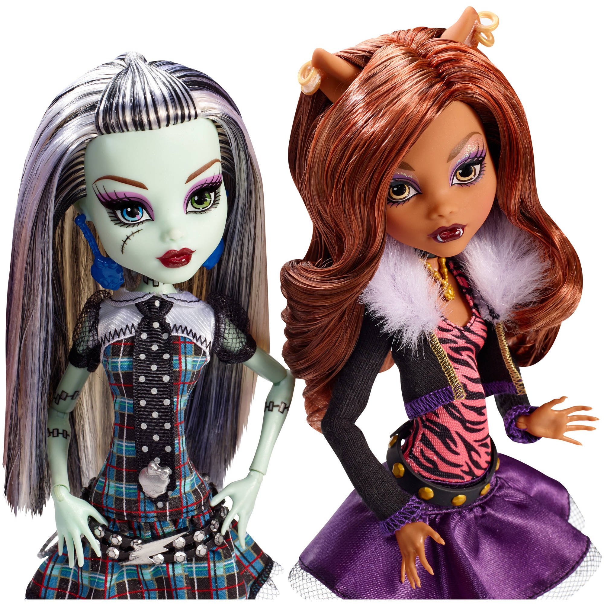 monster high doll with green and black hair