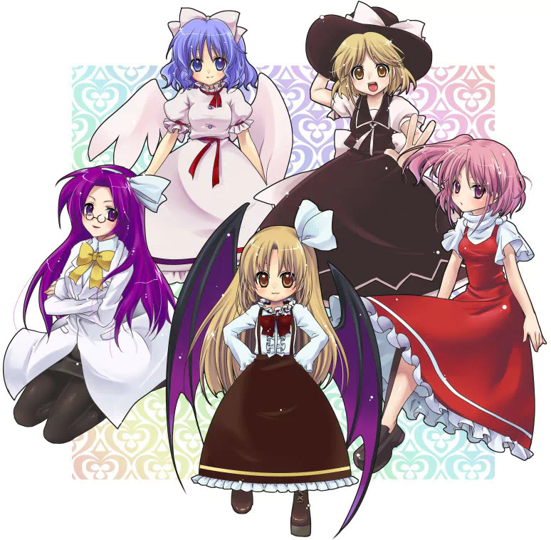 Kurumi (Touhou) Yuki (Touhou) Mai (Touhou) Sara (Touhou) Asakura Rikako Anime Touhou Image