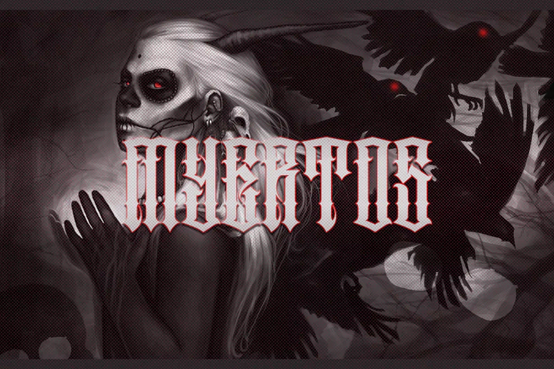 Day of the Dead dark woman Image