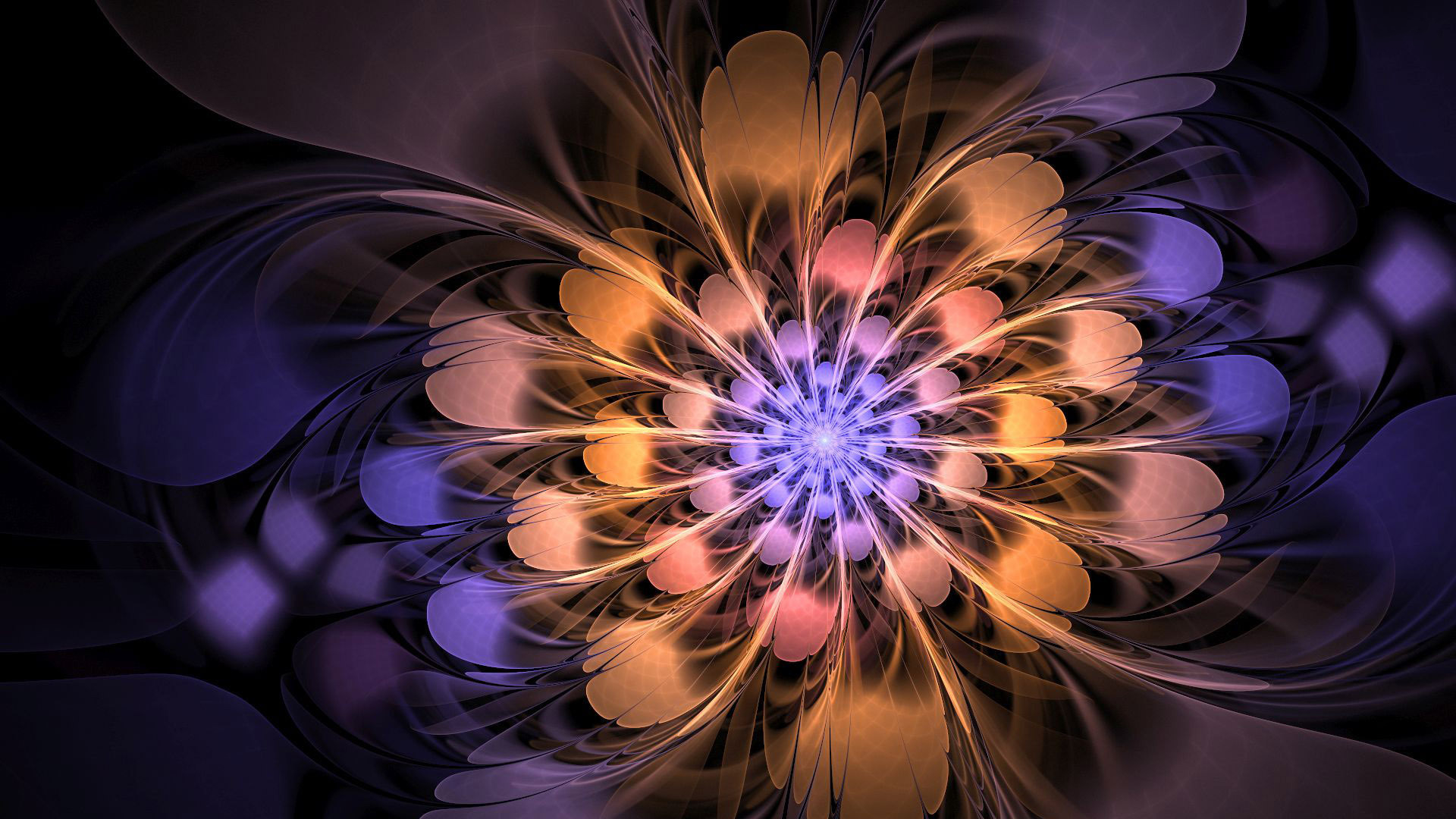 Download Colorful Flower Abstract Fractal Art