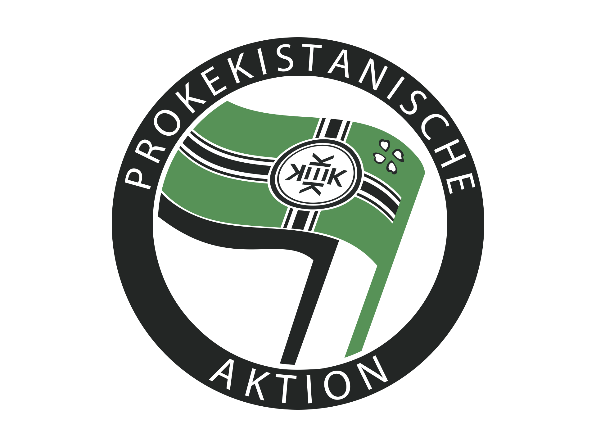 Round Pro Kekistan Flag (German) - Kekistani Action by MillyDanks