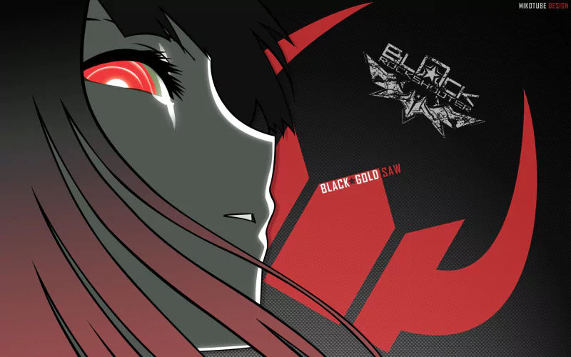 Black Gold Saw Anime Black Rock Shooter Image