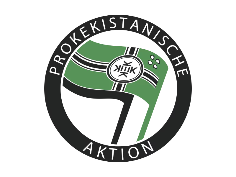  Round Pro Kekistan Flag (German) - Kekistani Action
