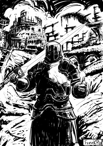 Black Iron Tarkus Art - Punchline Wallpaper