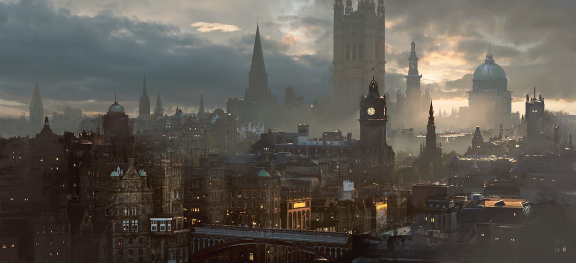 Download Evening Cloud Sky Bridge Building London Artistic City Art