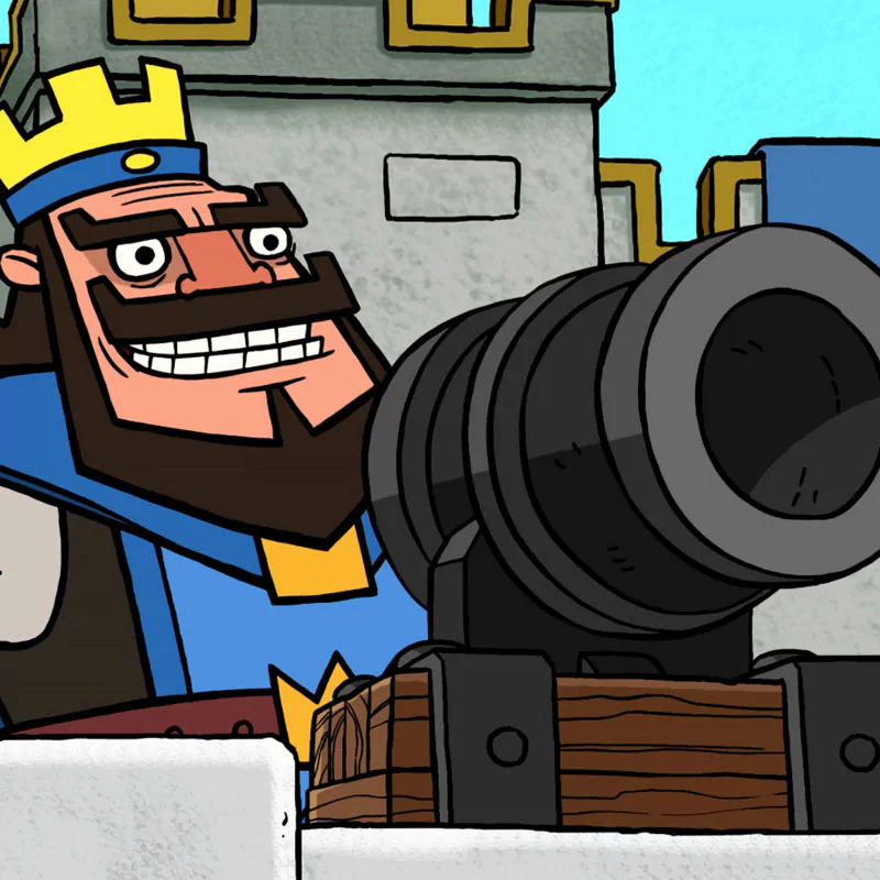 video game Clash Royale king cannon castle Image