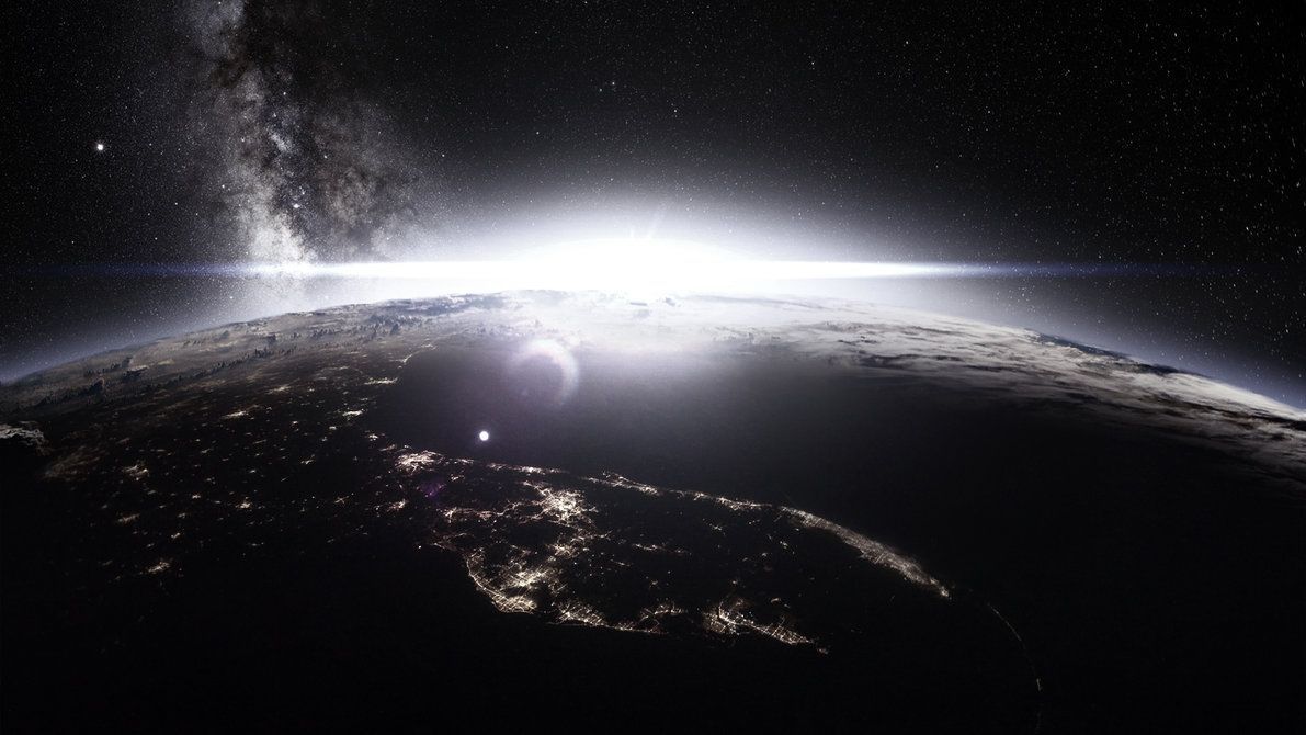 The light over earth