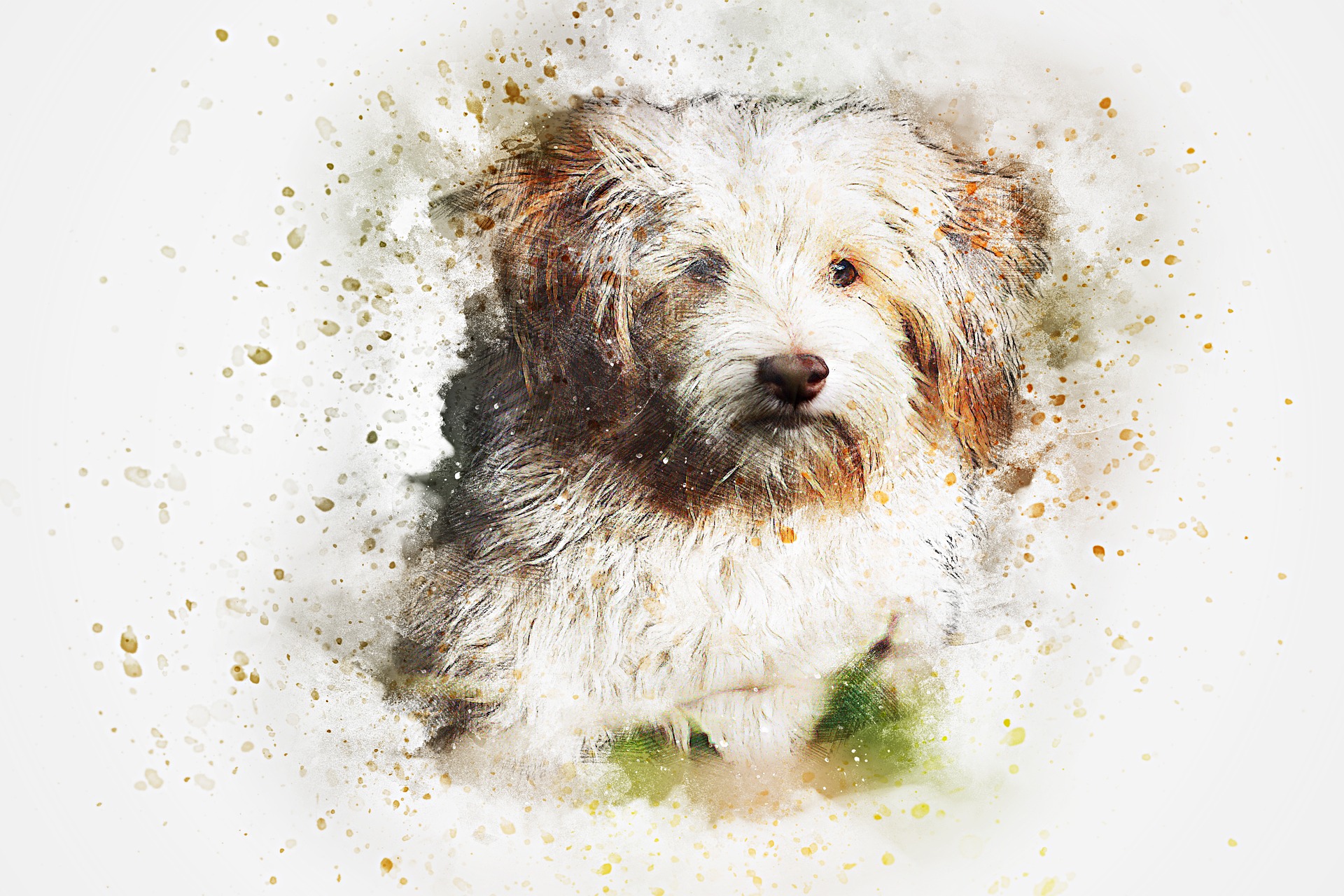 Watercolor Dog by ractapopulous