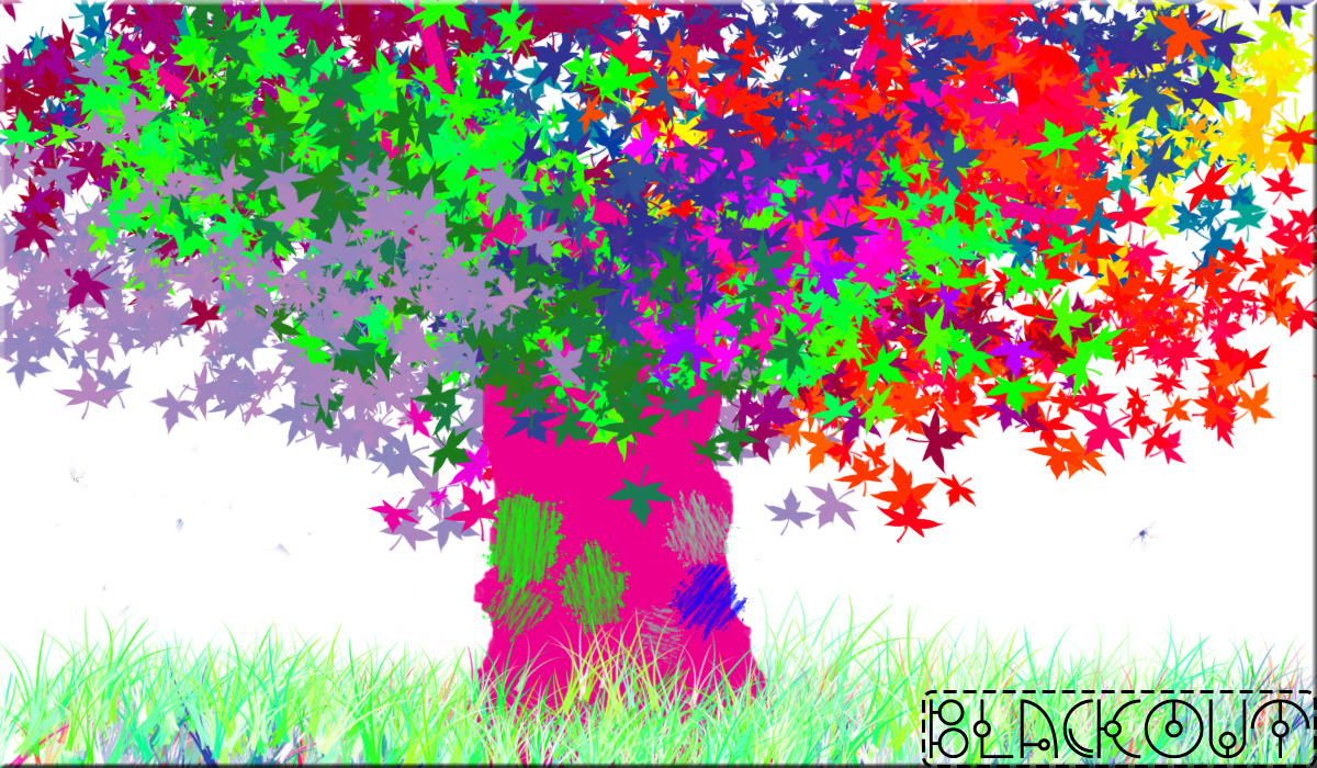 Rainbow tree by Blackout28700
