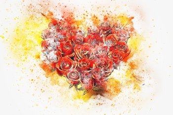 13 Red Rose Art