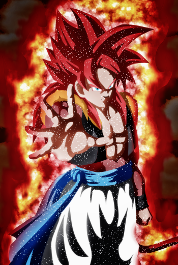 Gogeta SSJ4 by Pablo Riquelme