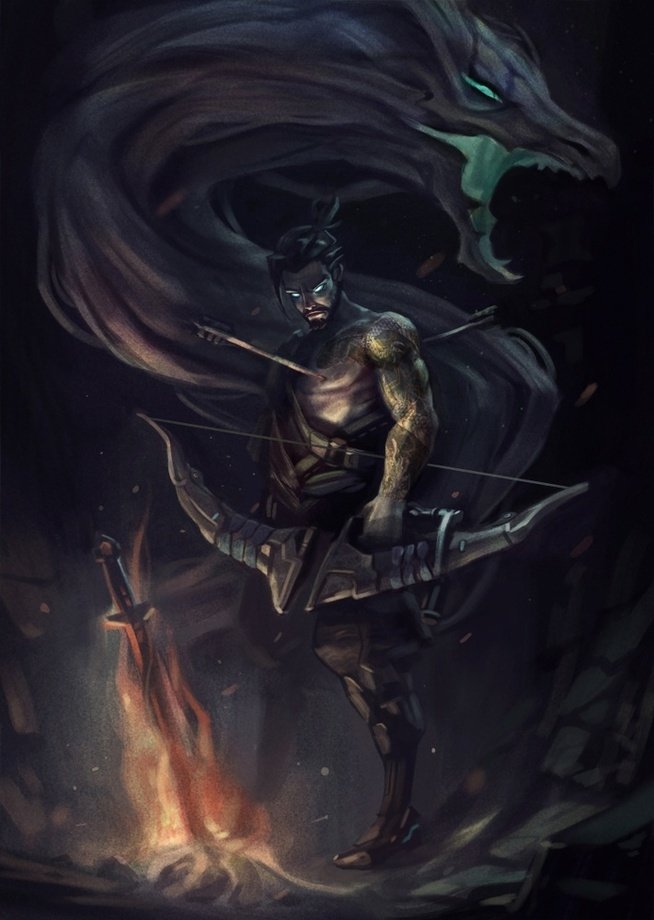 Download Hanzo (Overwatch) Hanzo Shimada Video Game Overwatch Art