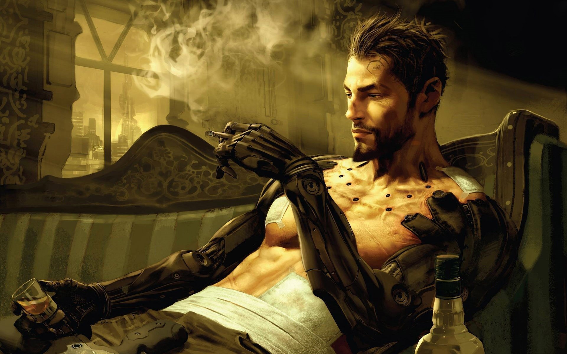 Download Human Cyborg Fantasy Video Game Deus Ex: Human Revolution Art