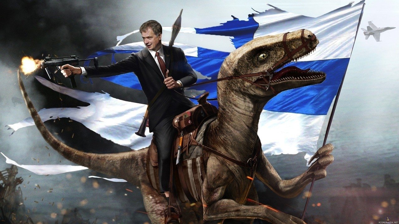 Download Sauli Niinistö Dinosaur Misc Political Art