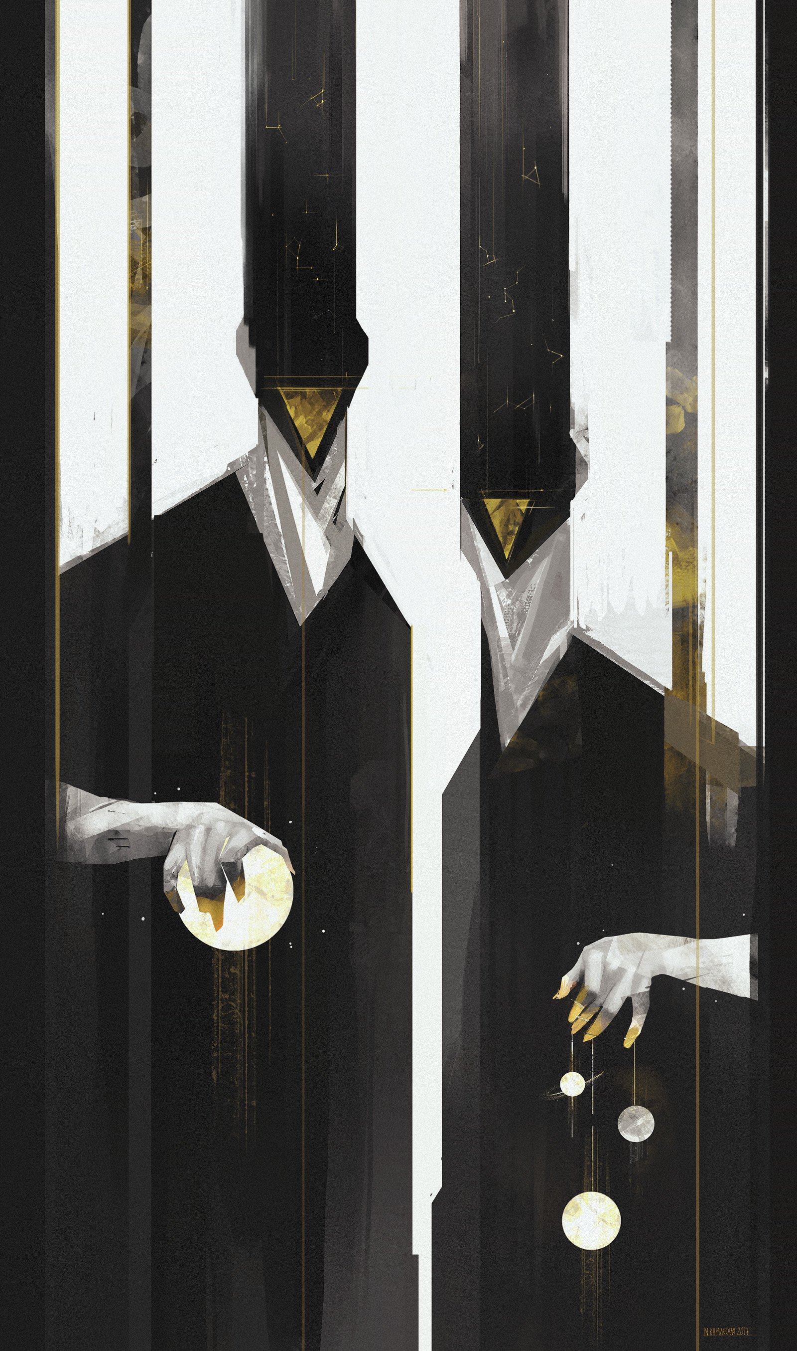 Download Artistic Glitch Abstract Figures Minimalist Art