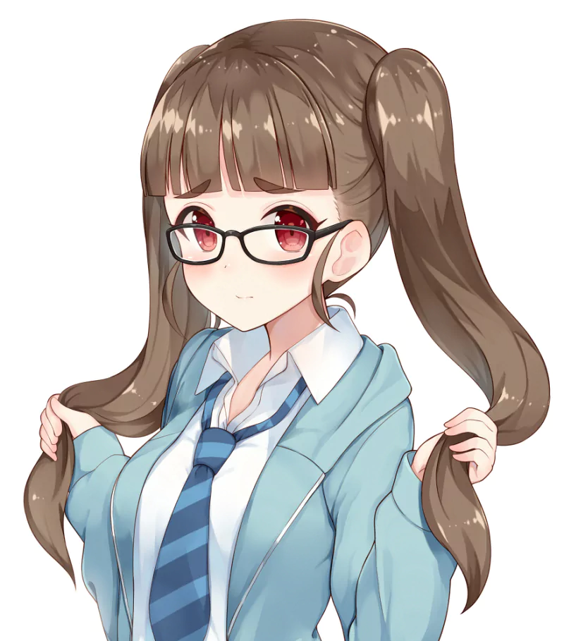  Glasses girl by 柊はじめ