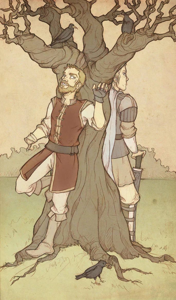  A Song of Ice and Fire - Jaime and Brienne by Mustamirri