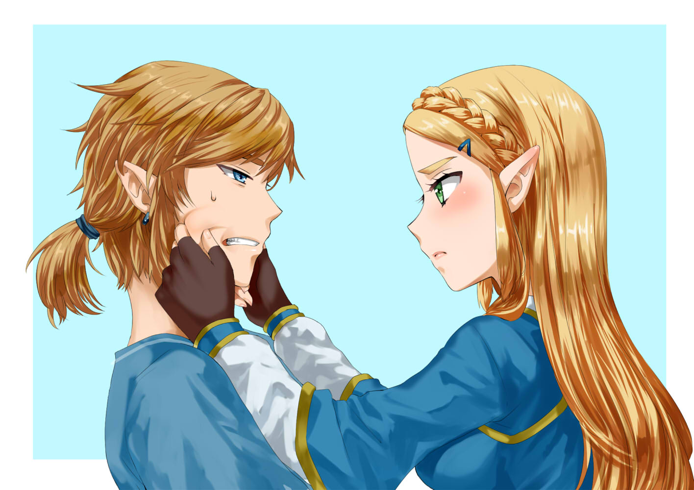 Link and Zelda by わさび