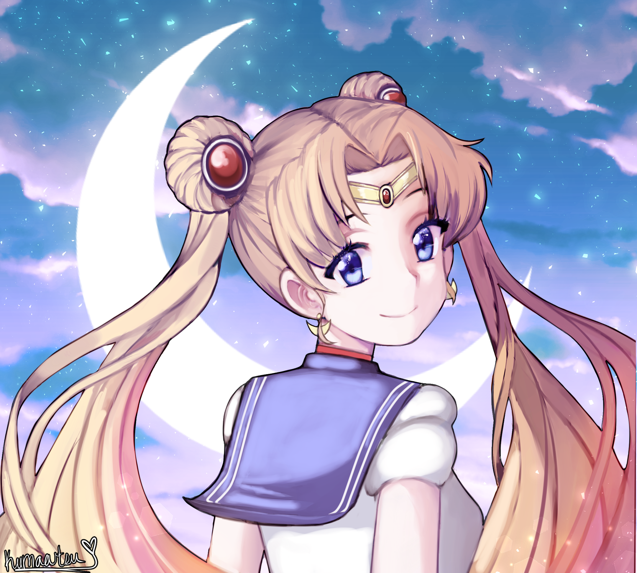 Sailor Moon Art by Kumaartsu