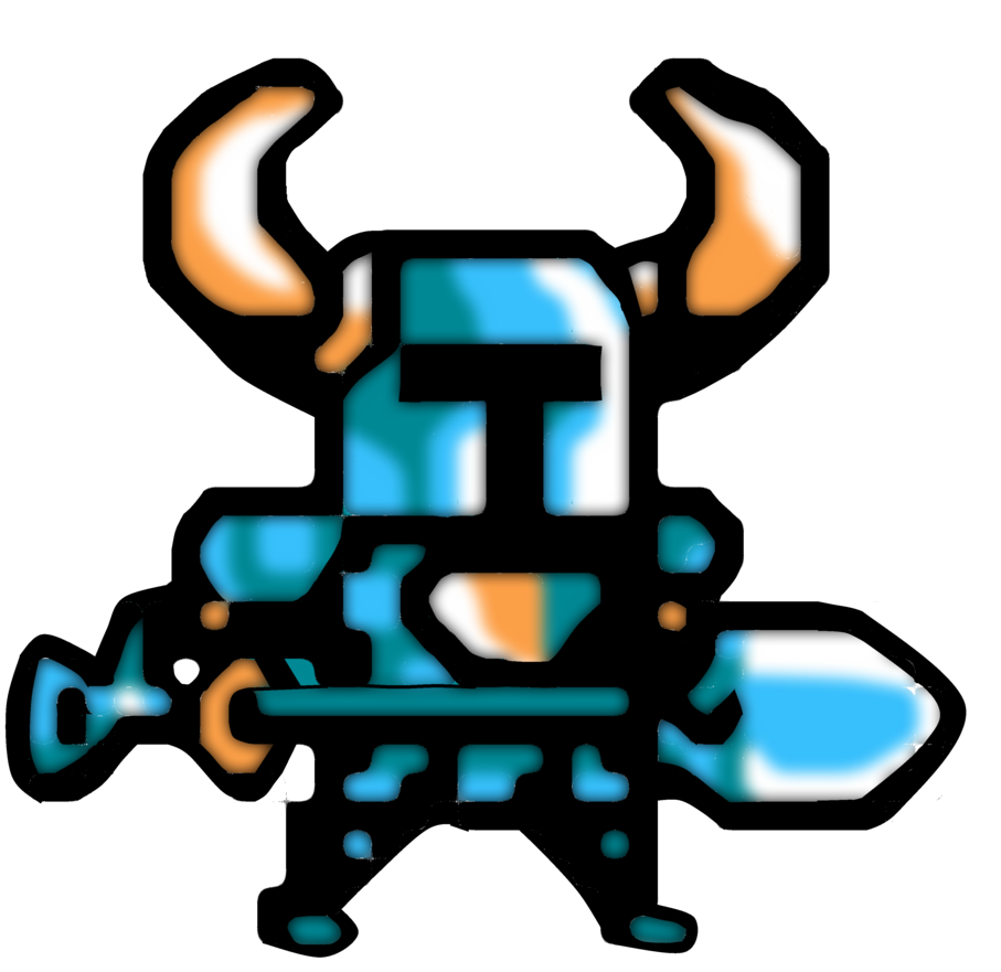 Download Armor Horns Cyan Blue Shovel Shovel Knight (Shovel Knight) Video Game Shovel Knight Art