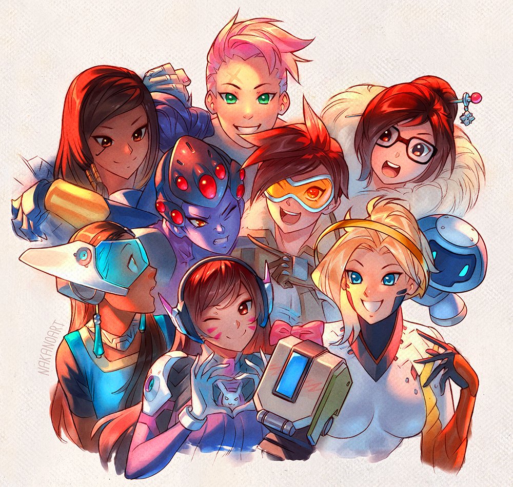 Download Mei (Overwatch) Bastion (Overwatch) D.Va (Overwatch) Pharah (Overwatch) Symmetra (Overwatch) Widowmaker (Overwatch) Tracer (Overwatch) Zarya (Overwatch) Mercy (Overwatch) Video Game Overwatch Art