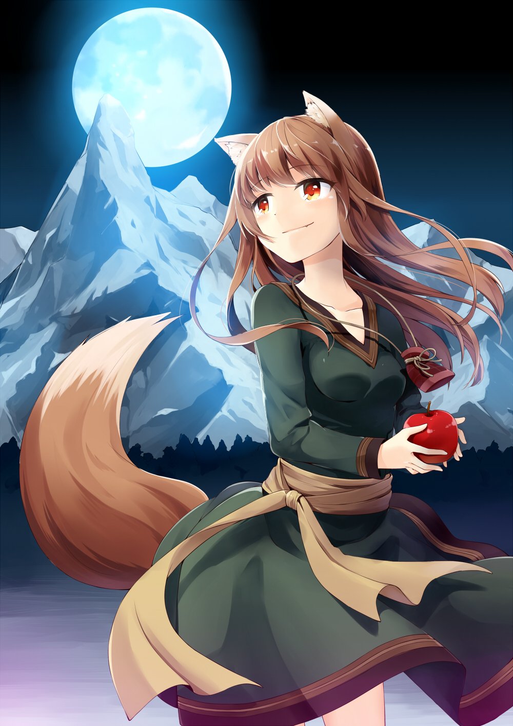 Download Moon Holo (Spice & Wolf) Anime Spice And Wolf Art