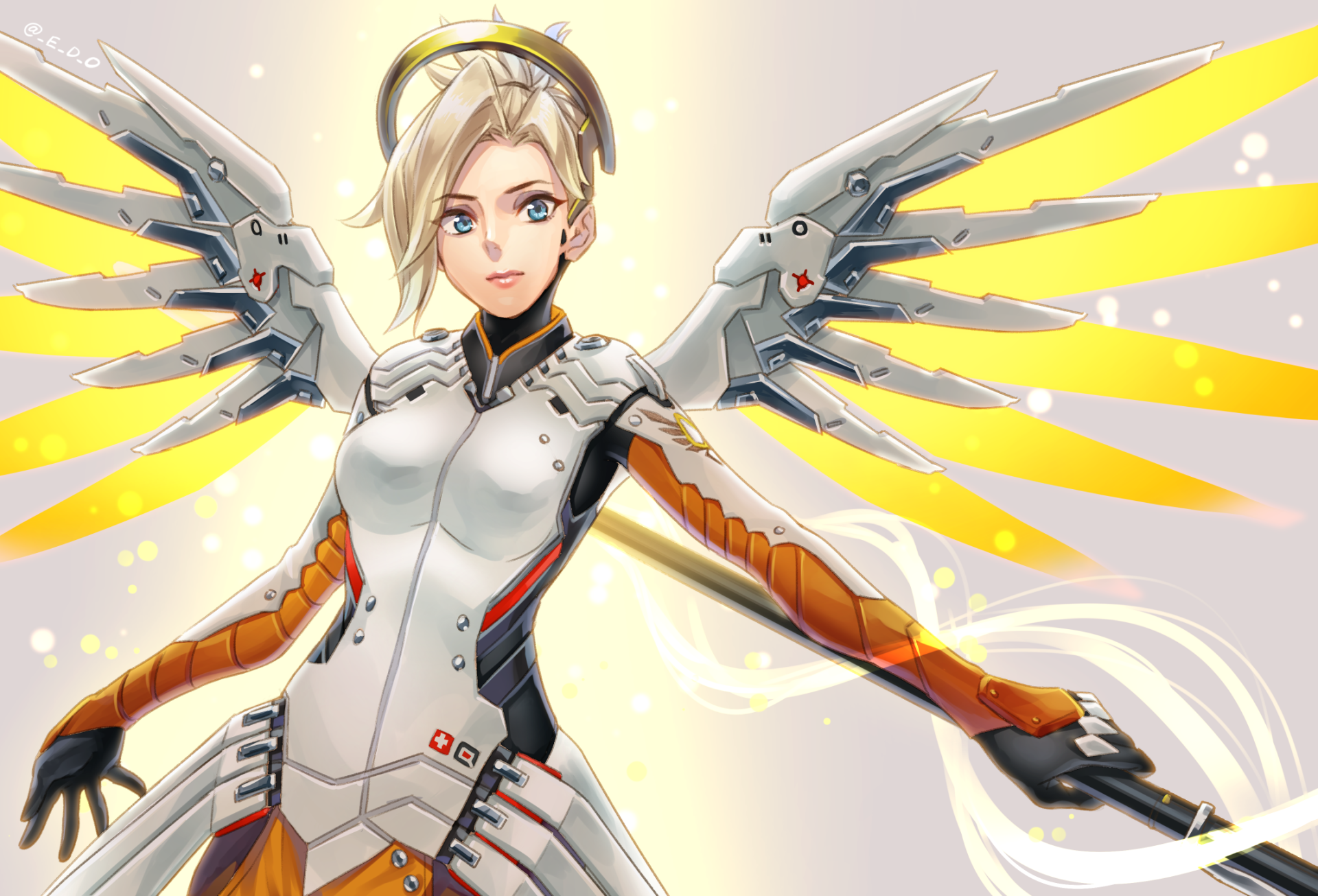Download Wings Mercy (Overwatch) Video Game Overwatch Art