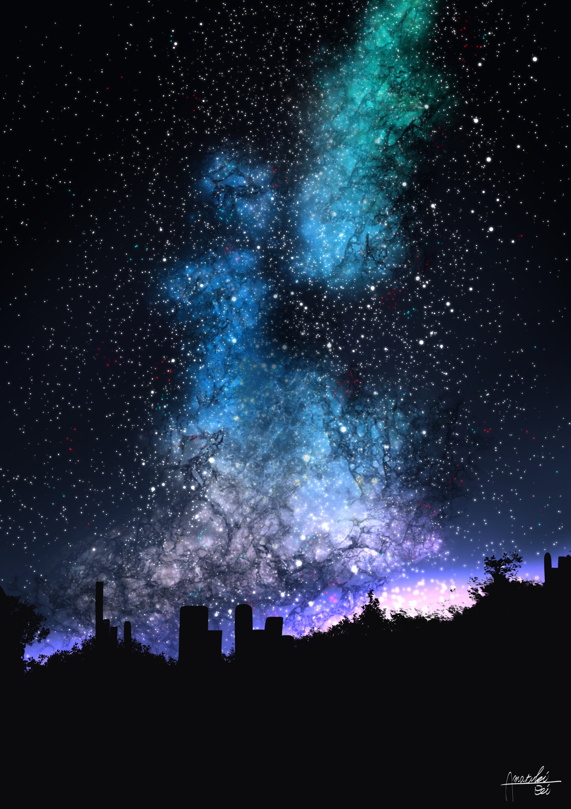 Starry Night Art - ID: 110950 - Art Abyss